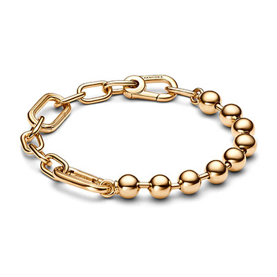 Pandora ME Metal Bead & Link Chain Bracelet