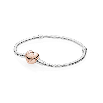 Sterling Silver w/ PANDORA Rose&trade; Heart Clasp