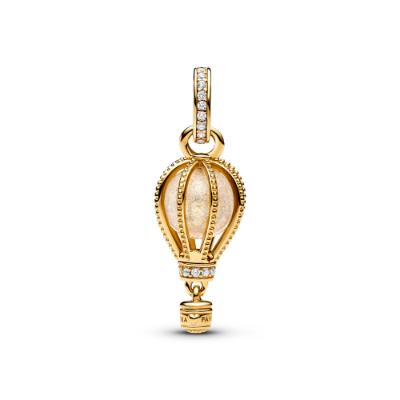 Sparkling Clear Hot Air Balloon ZC03 Charm