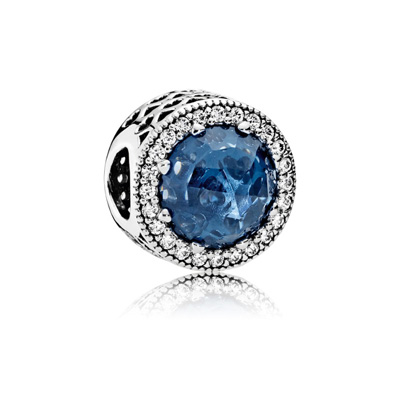 Radiant Hearts, Moonlight Blue Crystal & Clear CZ