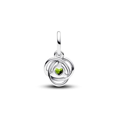 August Spring Green Eternity Circle ZC03 Charm