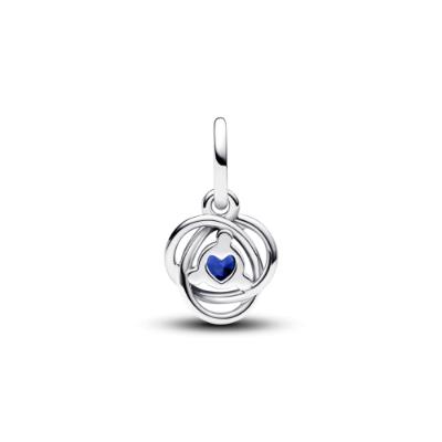 September Blue Eternity Circle ZC03 Charm