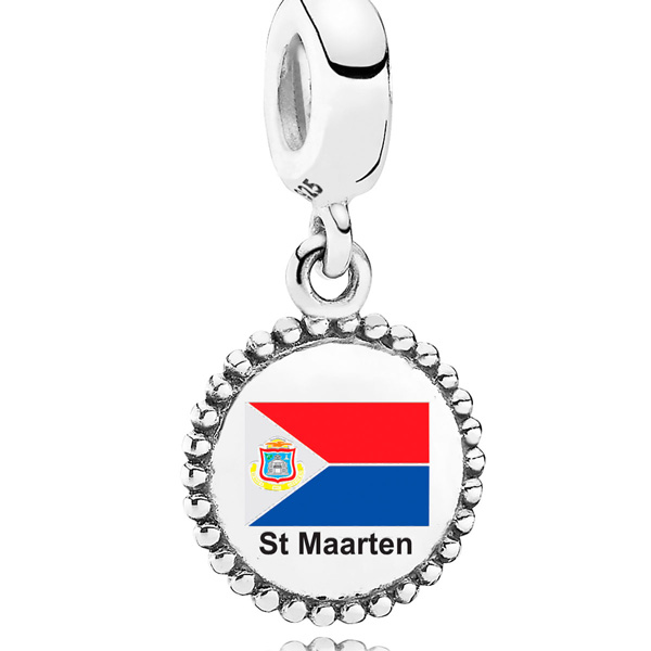 Engraved St. Maarten Flag