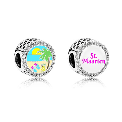 St. Maarten Beach Sandals Button