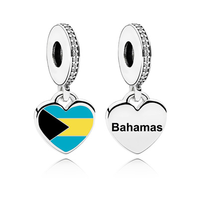 Bahamas Heart Flag