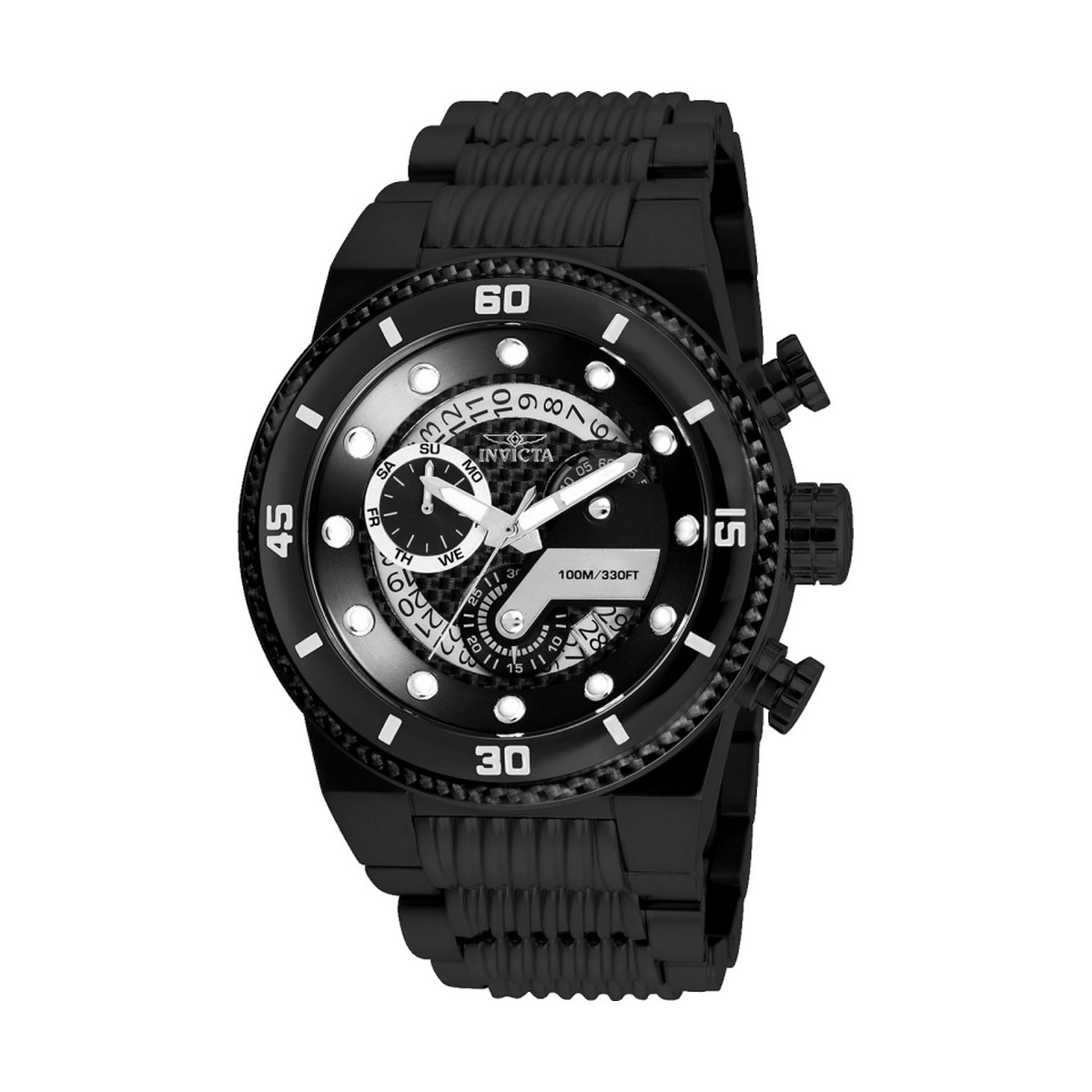Invicta Men's 25284 S1 Rally Quartz Multifunction Black Dial Watch