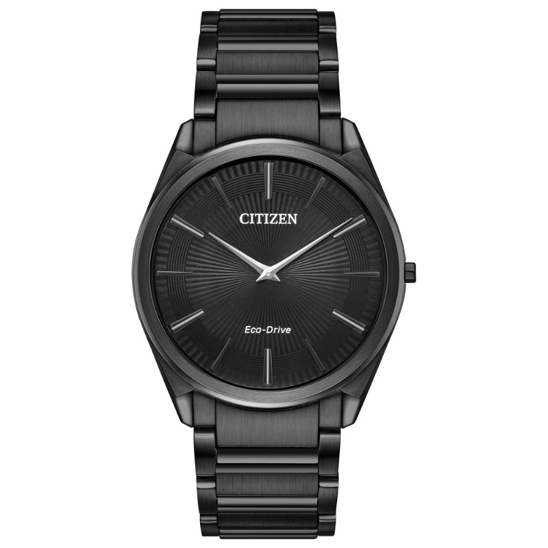 Citizen Men's Eco-Drive Stiletto Black-Tone Stainless Steel