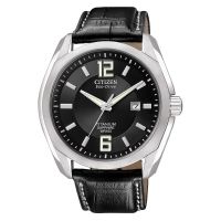 Citizen Men's Eco-Drive Titanium Case Leather Strap